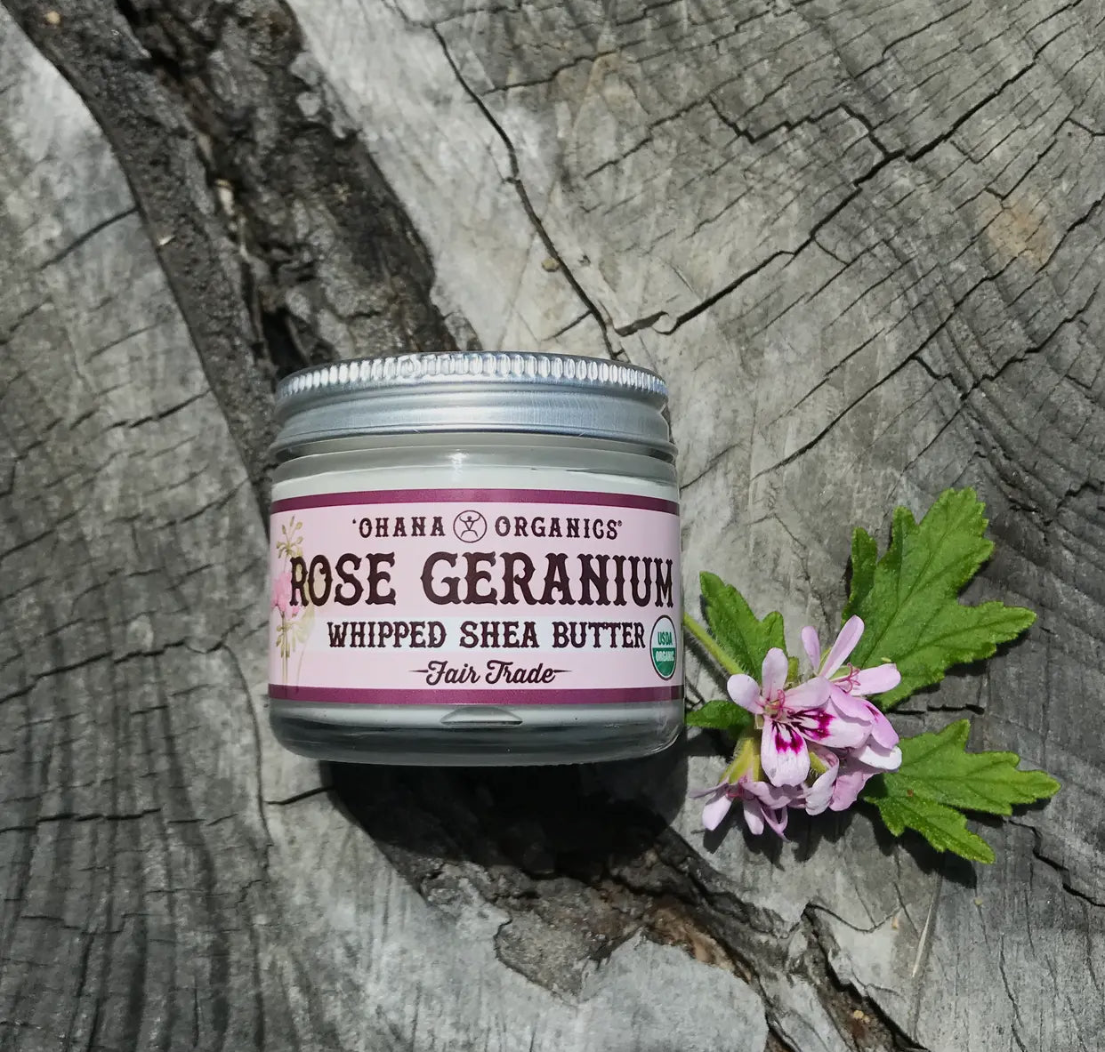 Rose Geranium -Whipped Shea Butter 2oz. - Moon Room Shop and Wellness