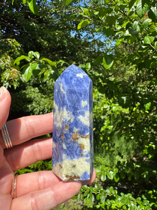 Sodalite Tower/Obelisk 116 g - Moon Room Shop and Wellness