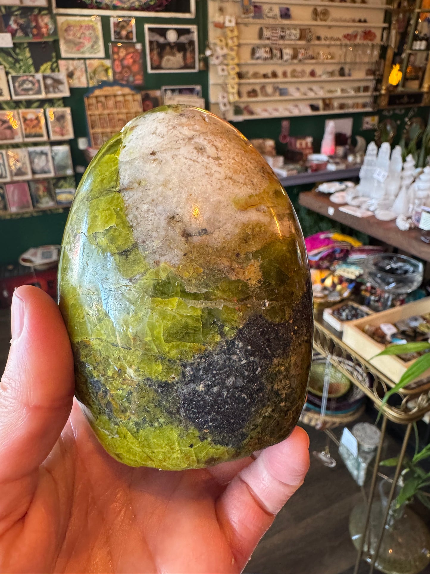 Green Opal Freeform 1.17 lb - Moon Room Shop and Wellness