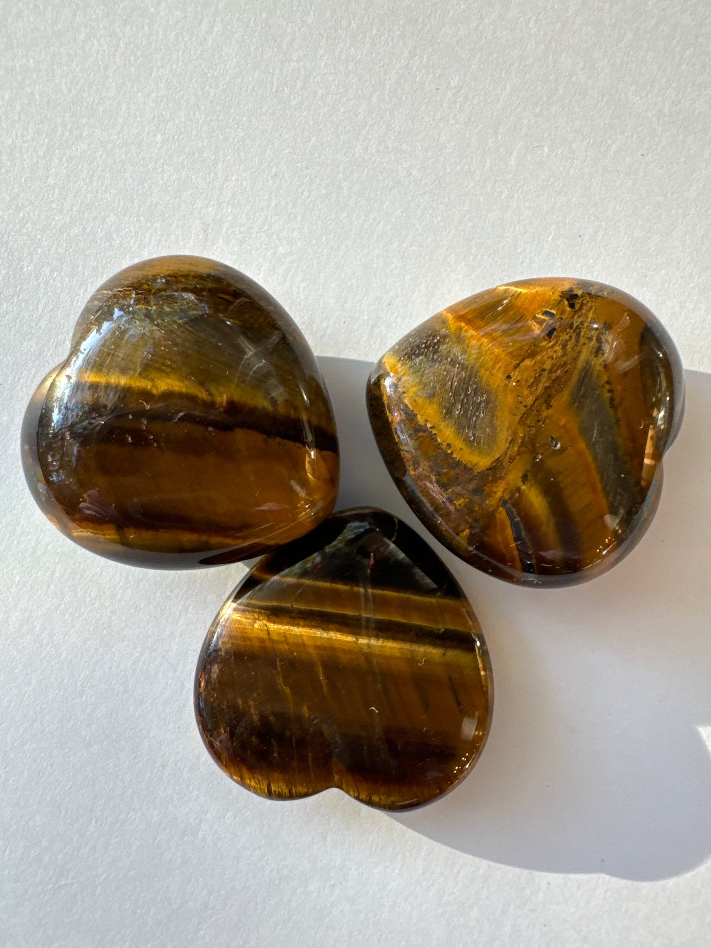 Tigers Eye Heart 1" - Moon Room Shop and Wellness