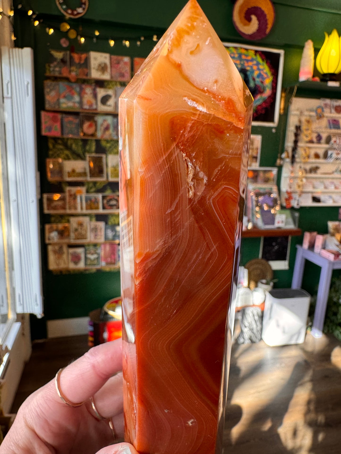 Carnelian Tower/Obelisk 1.92 lb - Moon Room Shop and Wellness