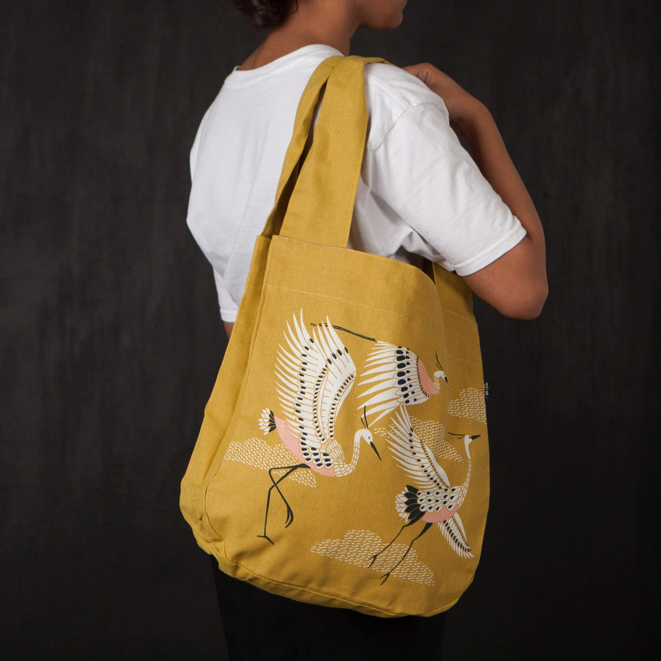 Flight of Fancy Tote Bag Extra Wide Handles - Moon Room Shop and Wellness