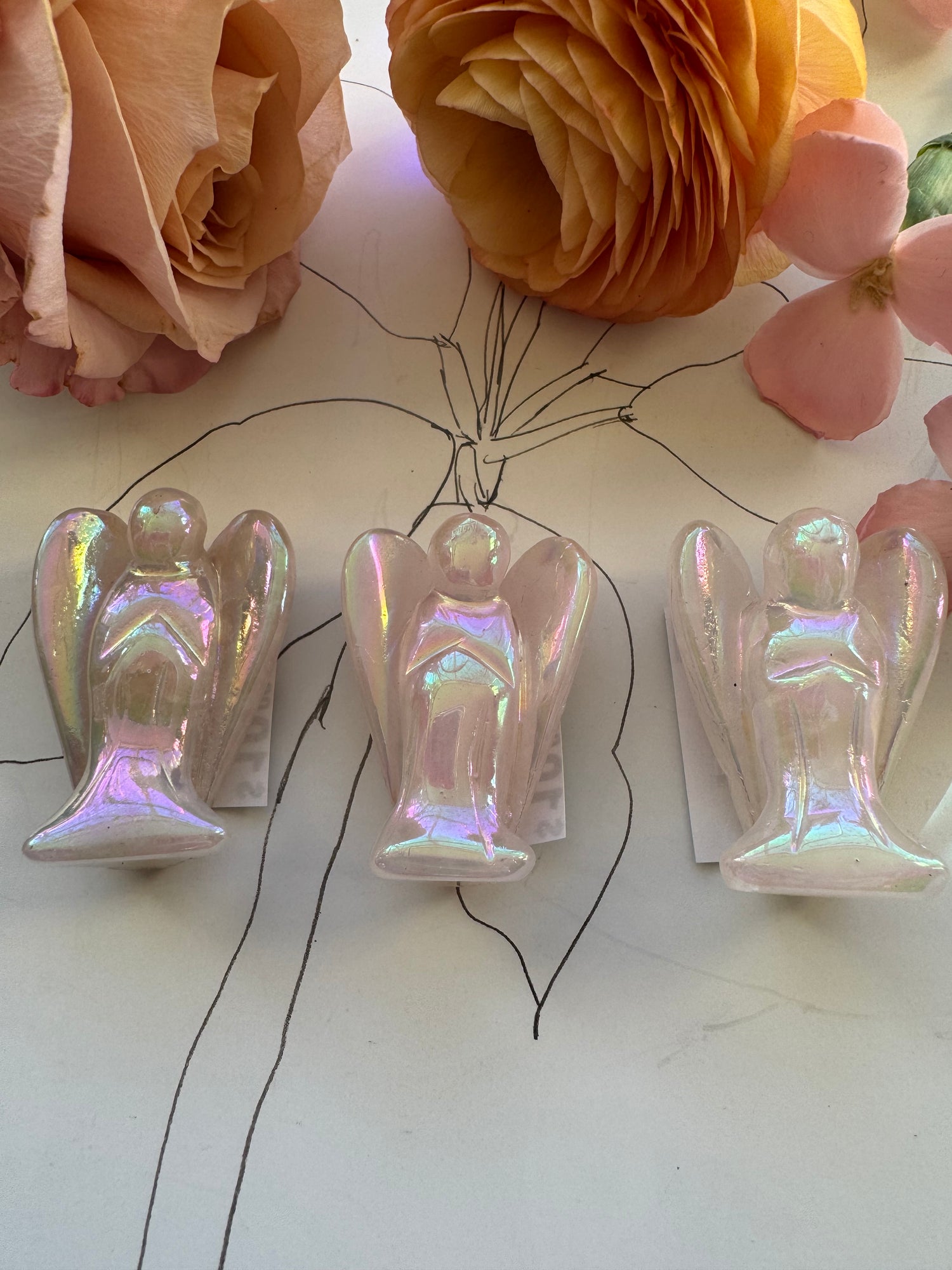 Angel Aura Rose Quartz Angel Mini - Moon Room Shop and Wellness