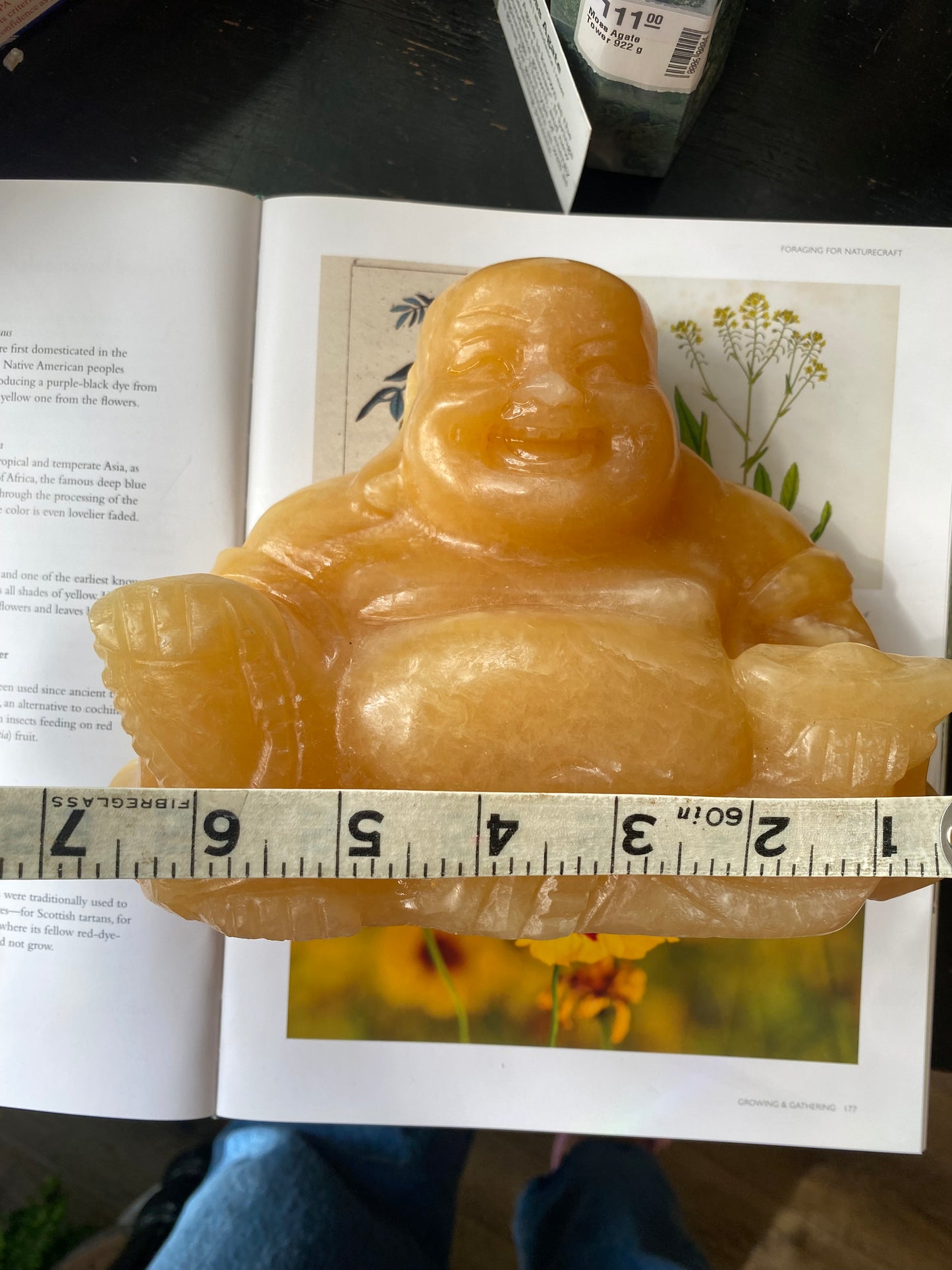 Orange Calcite Buddha 6 lbs - Moon Room Shop and Wellness