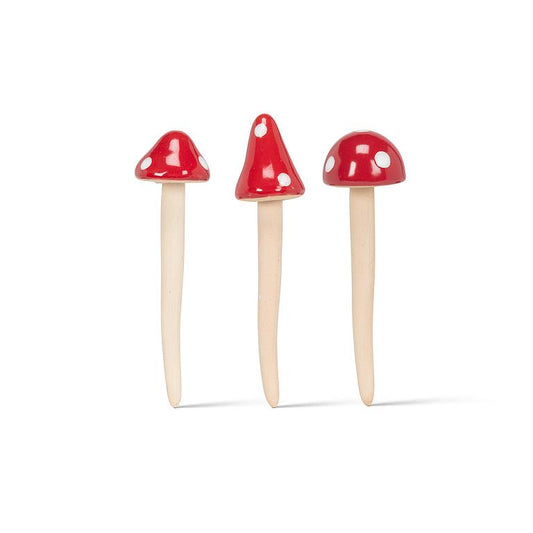 Mini Red Cap Mushroom Stake 5"H - Moon Room Shop and Wellness