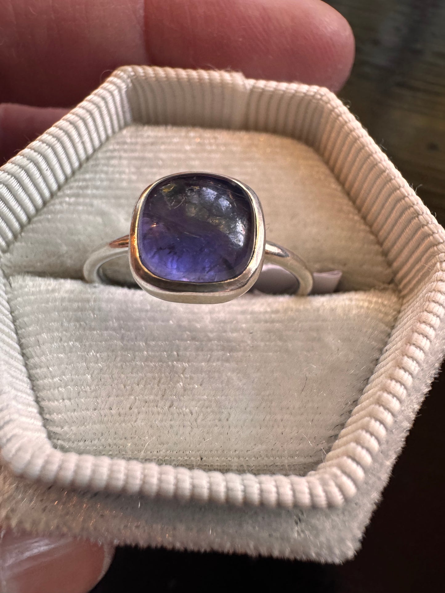 Iolite Sterling Silver Ring Size 8
