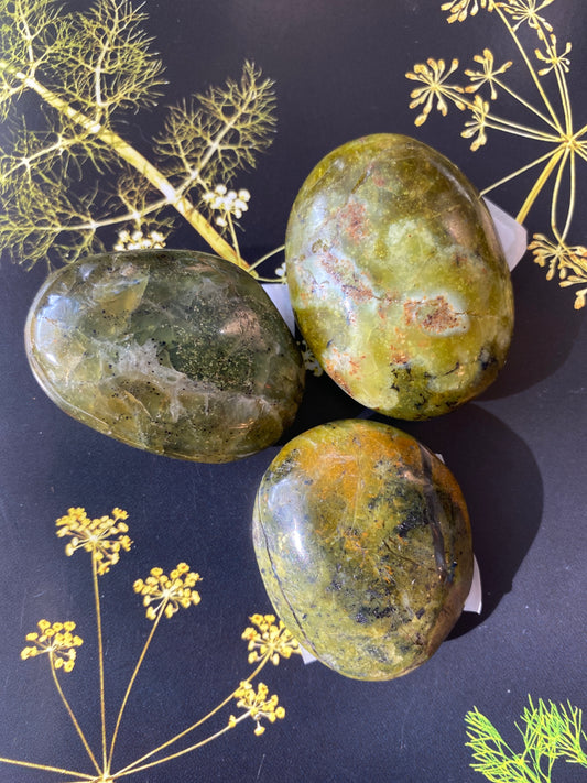 Green Opal Palmstone - Moon Room Shop and Wellness