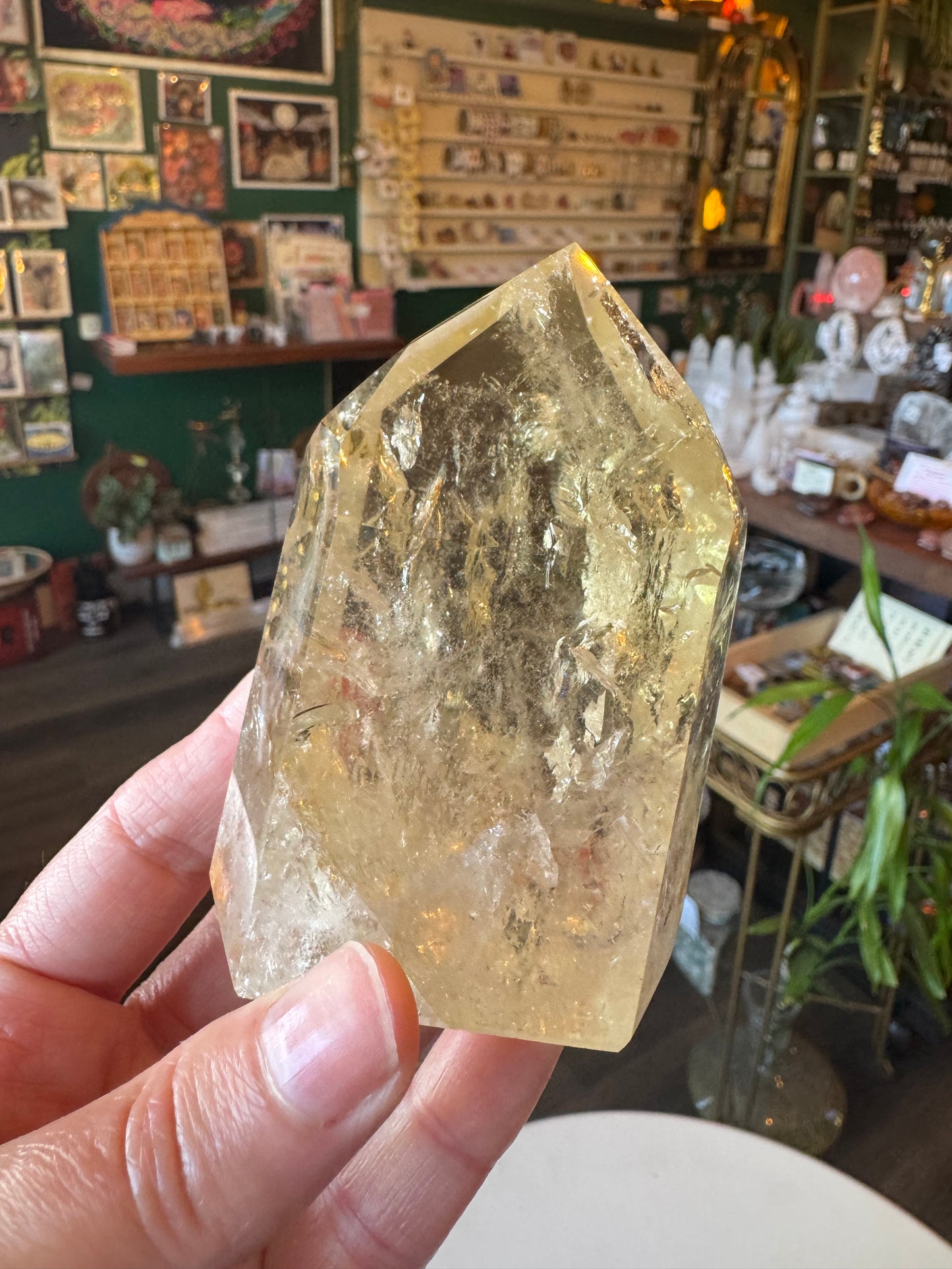 Lemon Quartz Tower 274 g Brazil - Moon Room Shop and Wellness