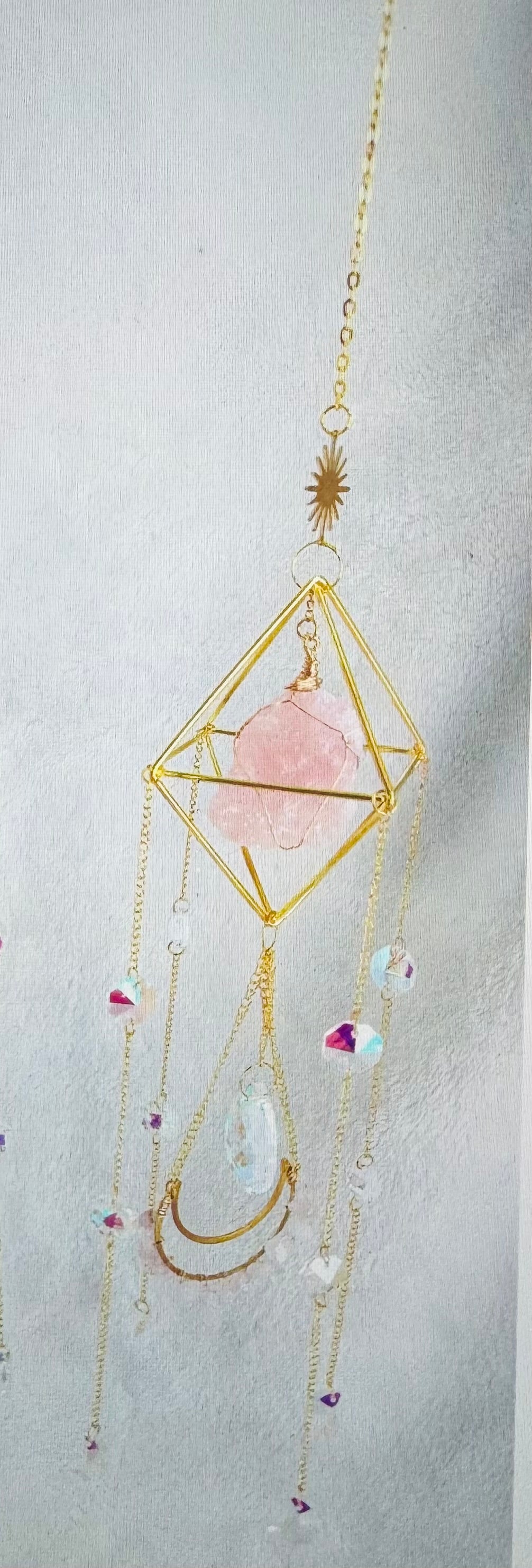 Rose Quartz Suncatcher - Moon Room Shop and Wellness