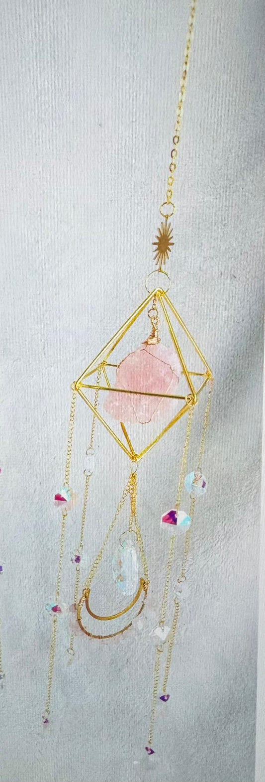 Rose Quartz Suncatcher - Moon Room Shop and Wellness