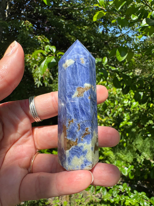 Sodalite Tower/Obelisk 90 g - Moon Room Shop and Wellness