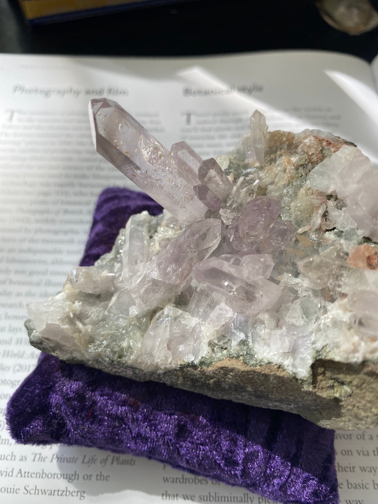 Goboboseb Amethyst on the Matrix 298 g  Namibia - Moon Room Shop and Wellness