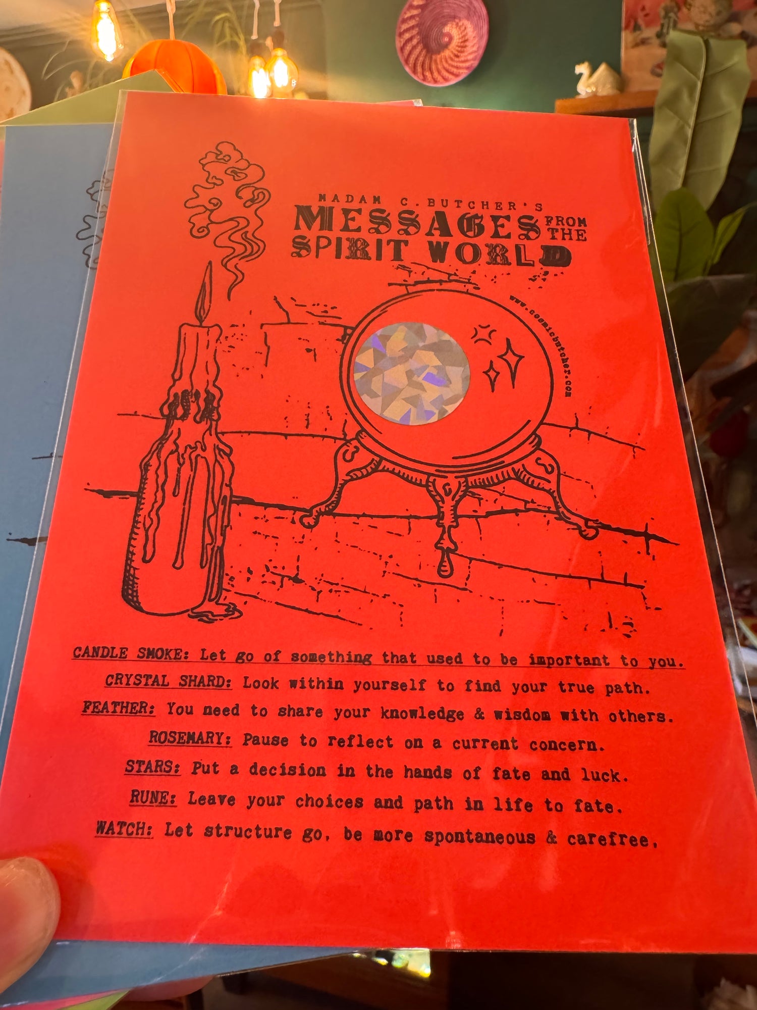 Messages from the Spirit World Scratch Off Fortune Card - Moon Room Shop and Wellness