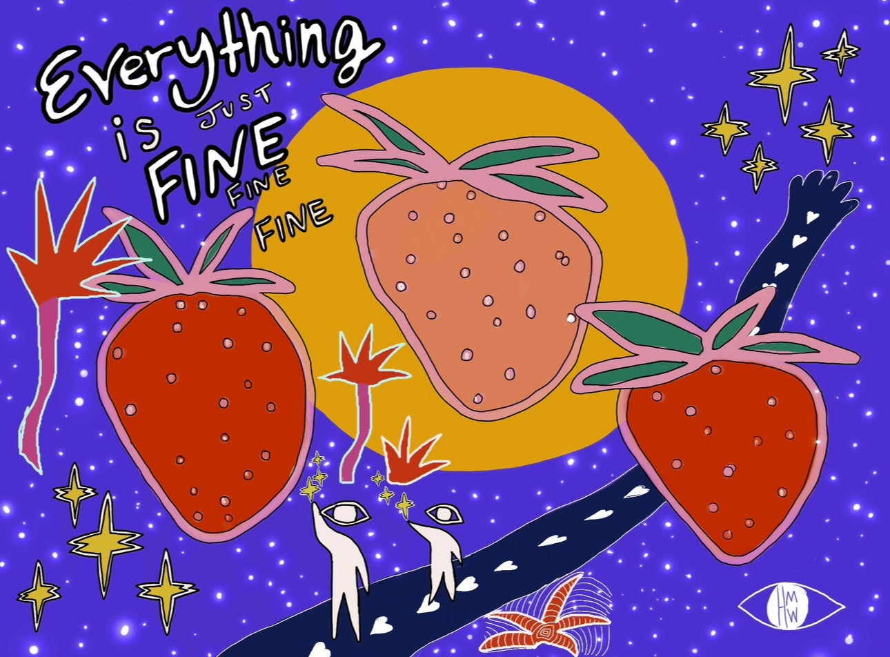 Everything is Fine 5x7 Print - Moon Room Shop and Wellness