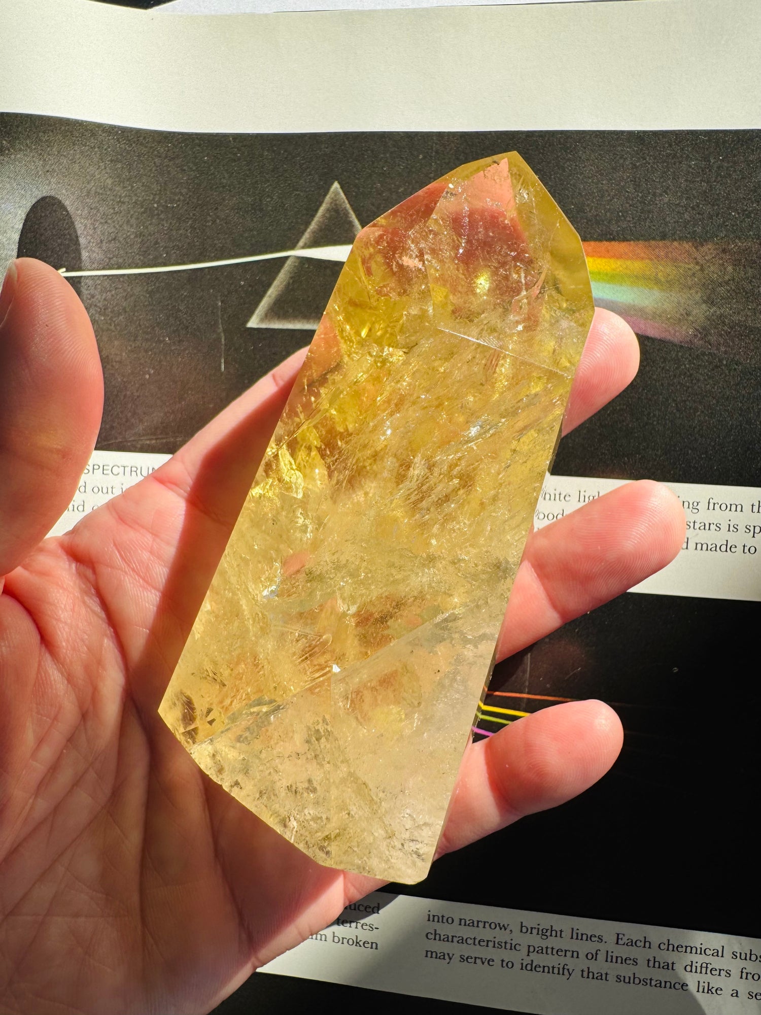 Lemon Quartz Tower 212 g  Brazil Gorgeous - Moon Room Shop and Wellness