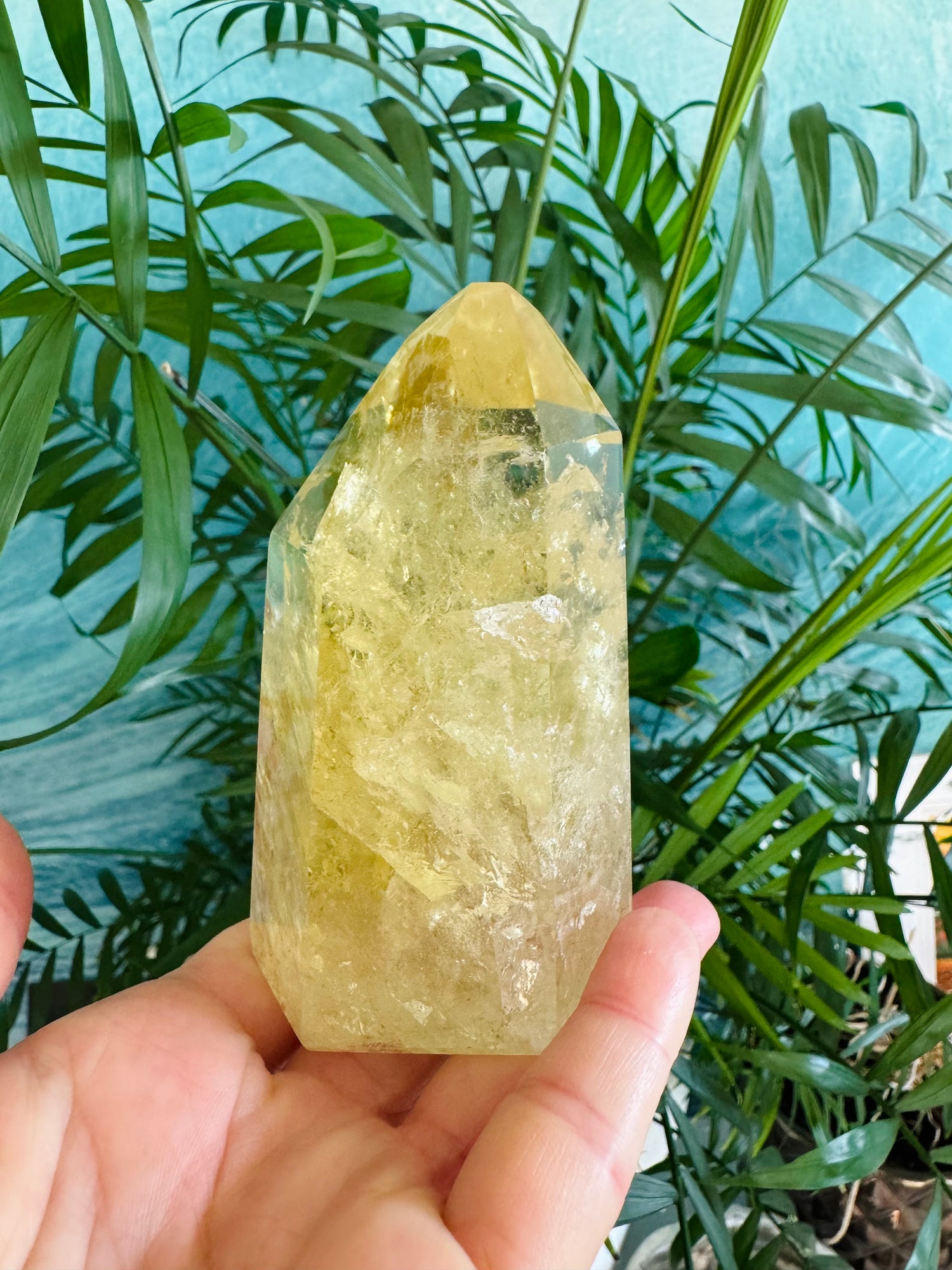 Lemon Quartz Tower 248 g  Brazil Gorgeous - Moon Room Shop and Wellness