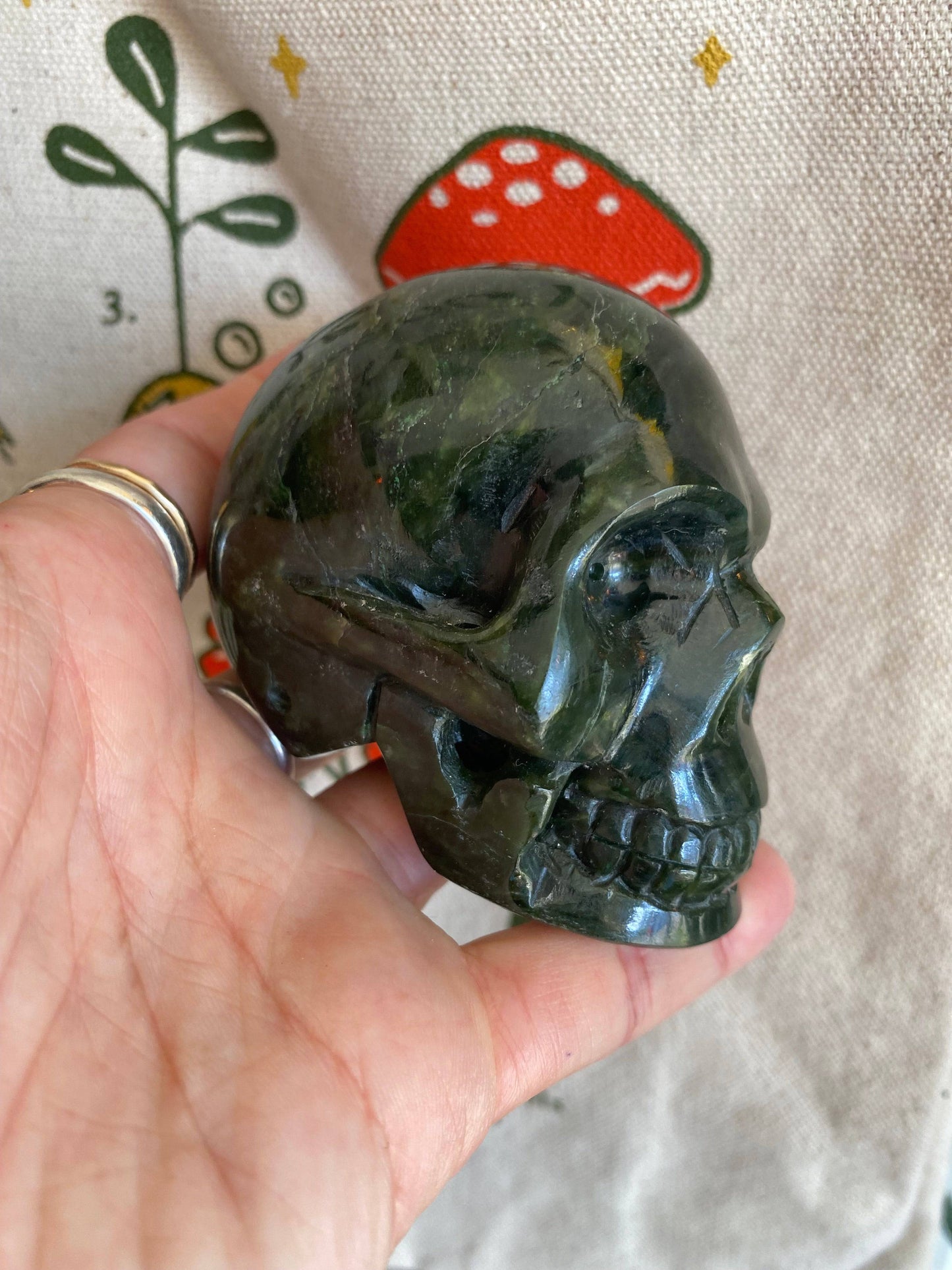 Nephrite Jade Skull 404 g British Columbia - Moon Room Shop and Wellness