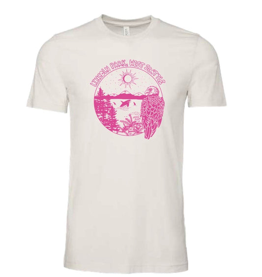 Lincoln Park Tee w Pink Ink Size MEDIUM - Moon Room Shop and Wellness