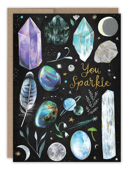 Sparkly Gems  Birthday Card - Moon Room Shop and Wellness
