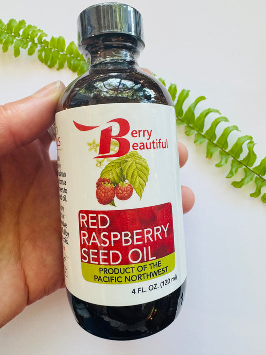 Berry Beautiful Red Raspberry Seed Oil 4 oz - Moon Room Shop and Wellness