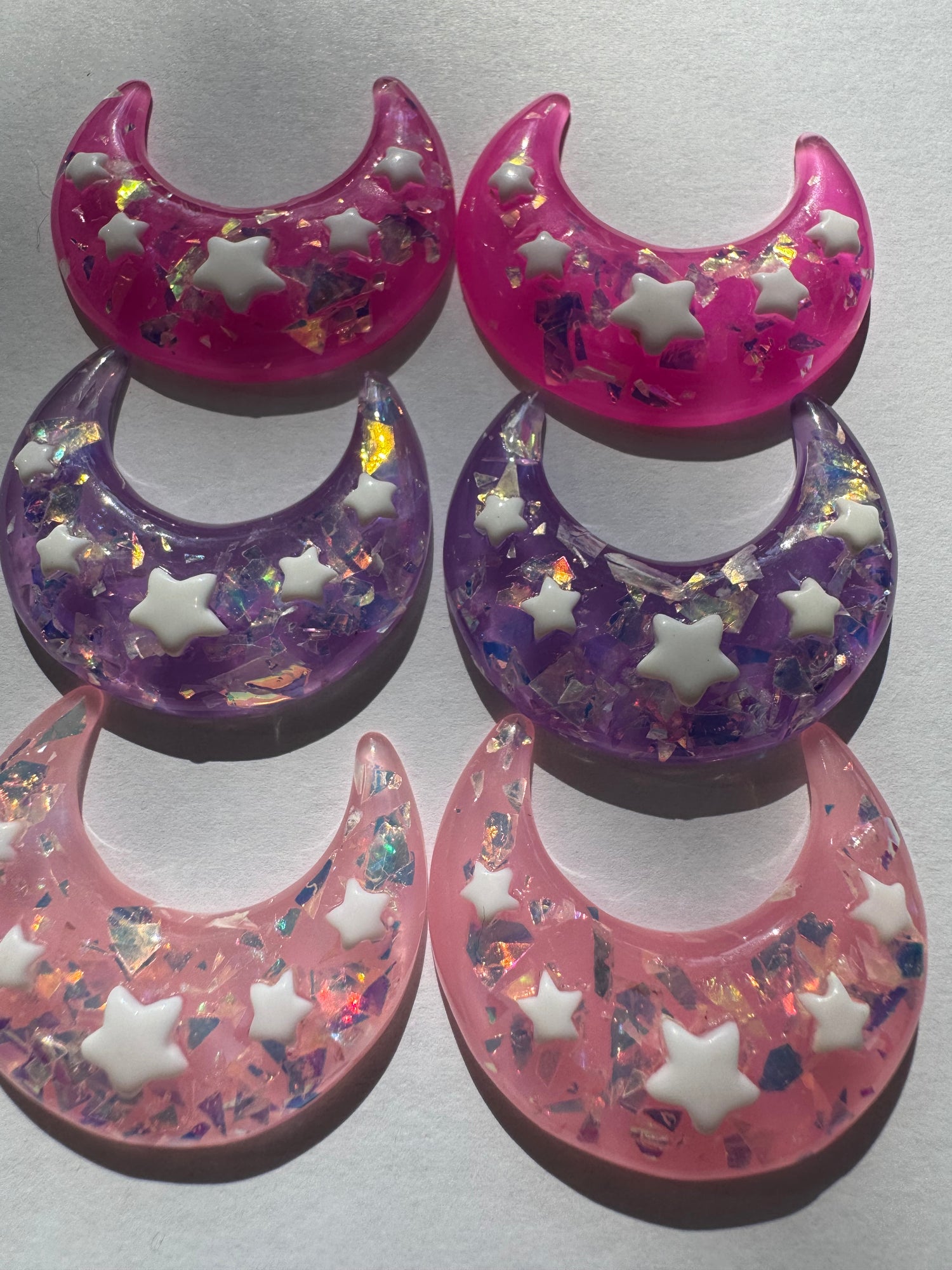 Sparkly Crescent Moon Charm - Moon Room Shop and Wellness