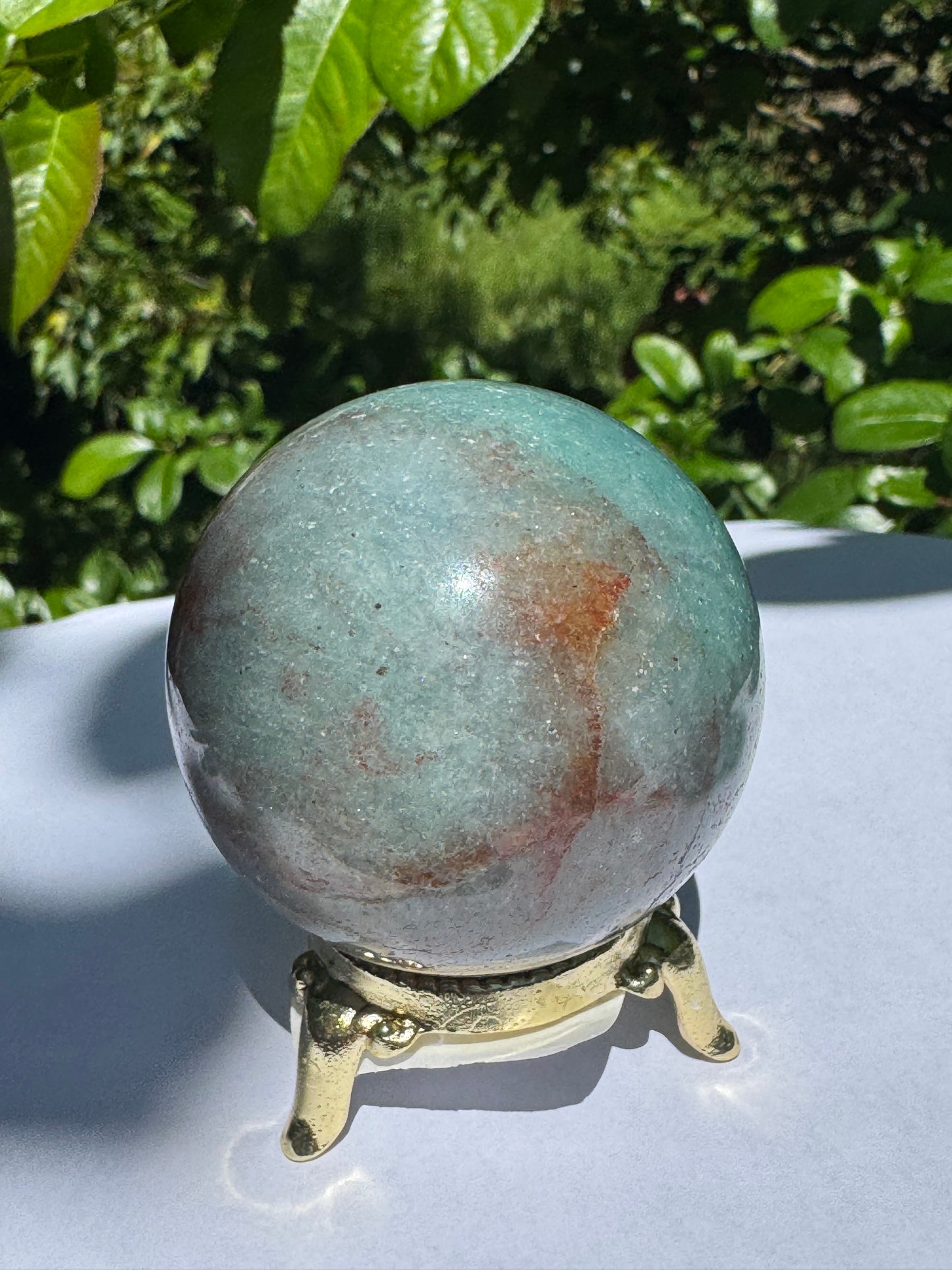 Green Aventurine  Beautiful Sphere - Brazil  180 g - Moon Room Shop and Wellness