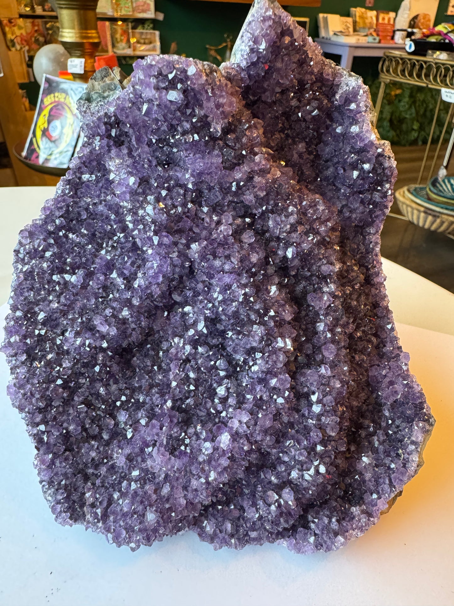 Rainbow Amethyst Standing Sparkly Cluster Brazil 4.17 lb - Moon Room Shop and Wellness
