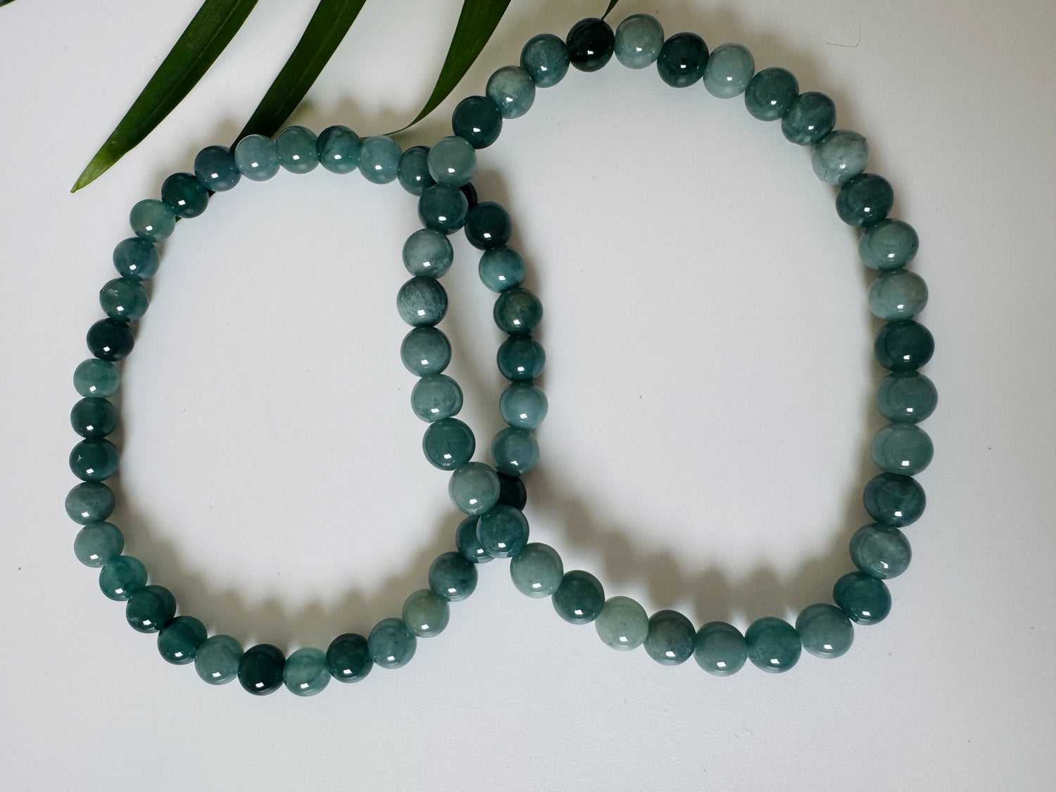 Natural Jade Stretch Bracelet 6mm - Moon Room Shop and Wellness