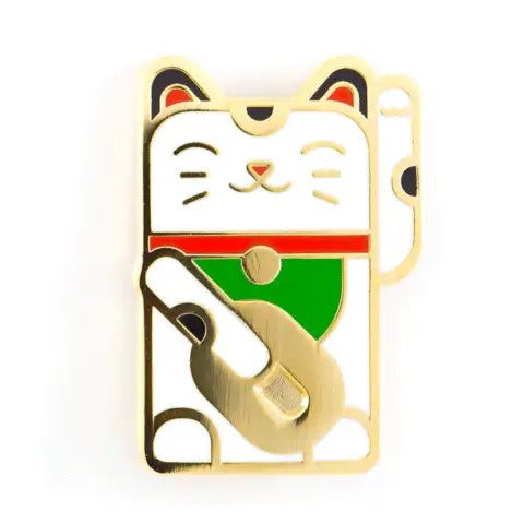 Lucky Cat Enamel Pin