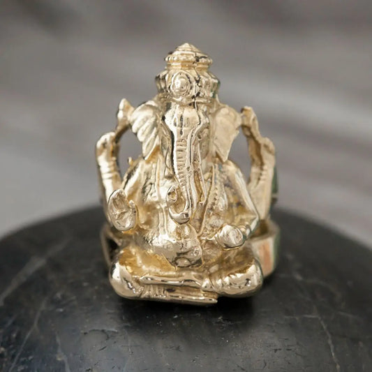 Brass Ganesh Ring in sizes 7,8,9,10,11 - Moon Room Shop and Wellness