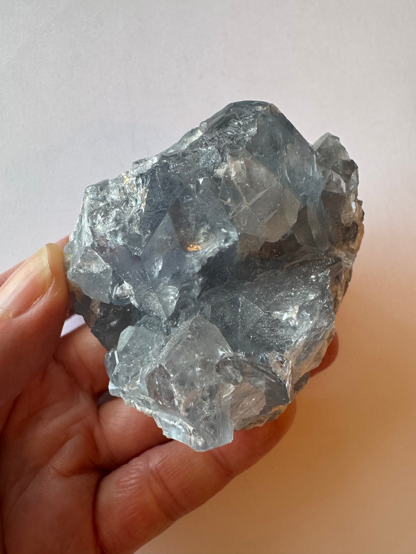 Celestite Cluster 349 g - Moon Room Shop and Wellness