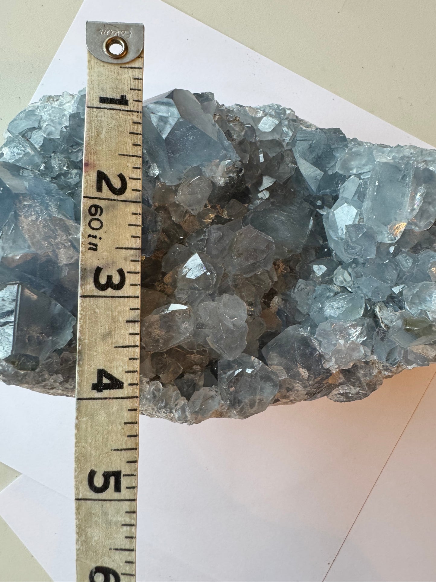 Celestite Geode 7.24 lb - Moon Room Shop and Wellness