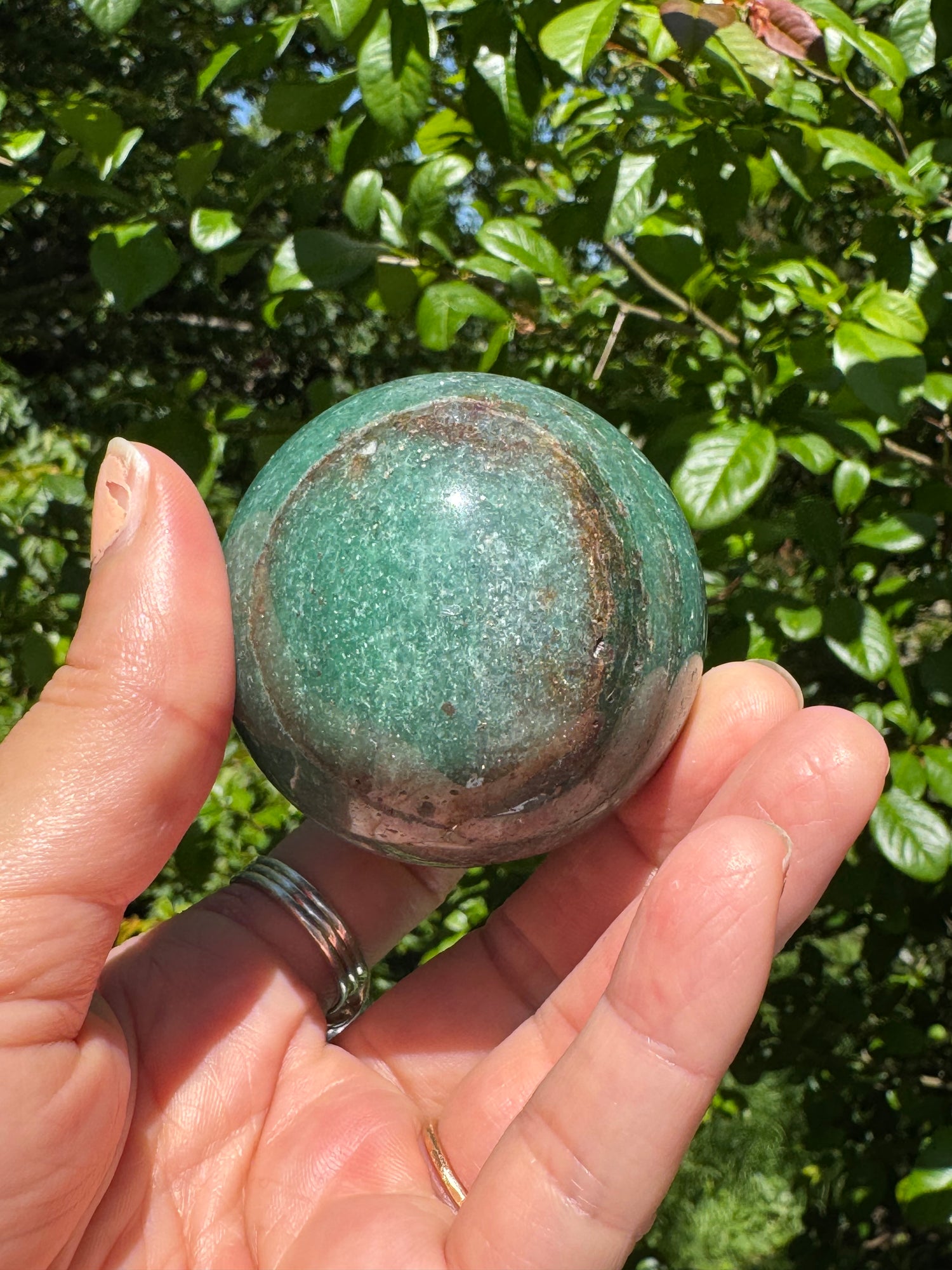 Green Aventurine  Beautiful Sphere - Brazil  208 g - Moon Room Shop and Wellness