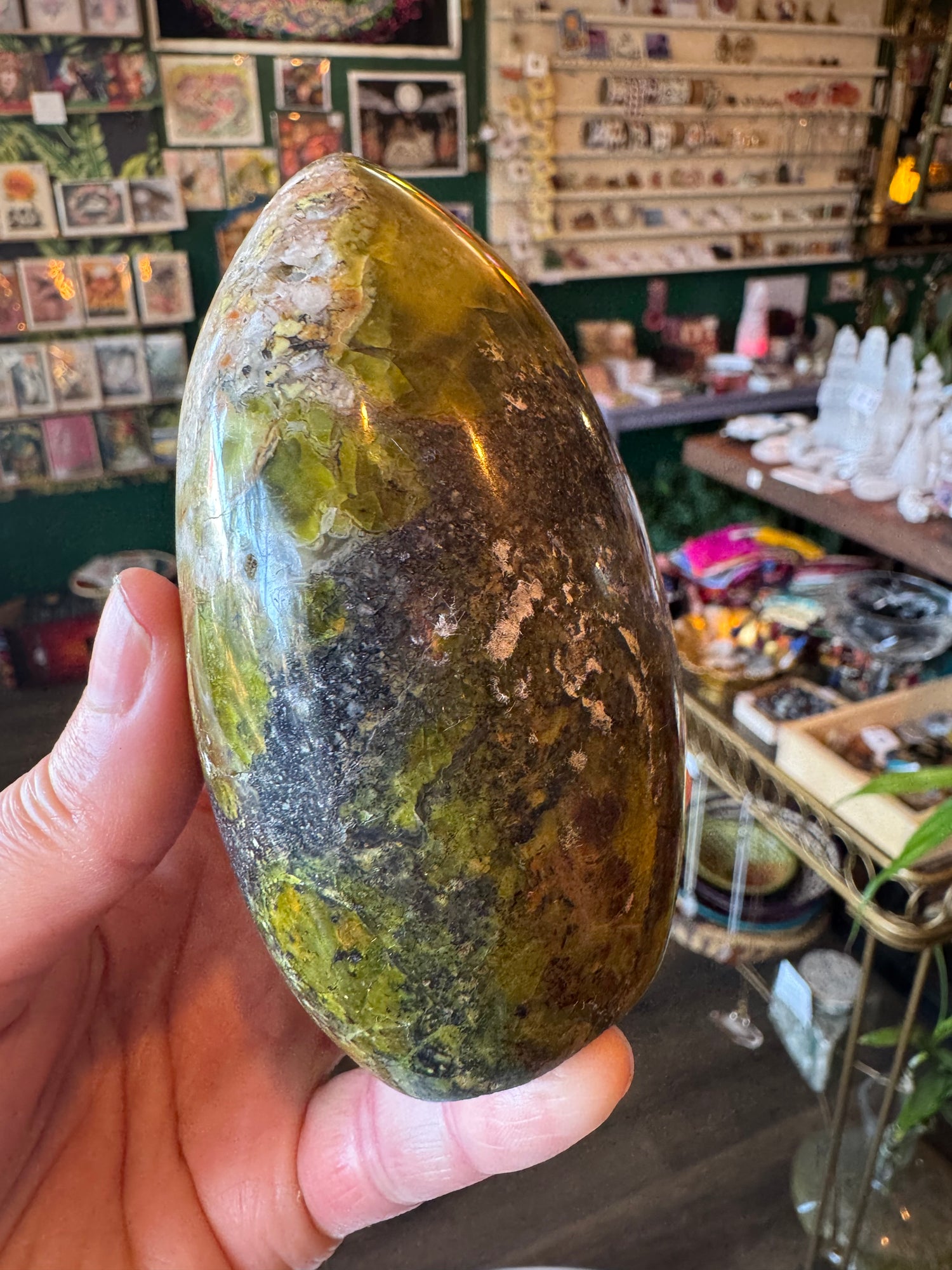 Green Opal Freeform 1.17 lb - Moon Room Shop and Wellness