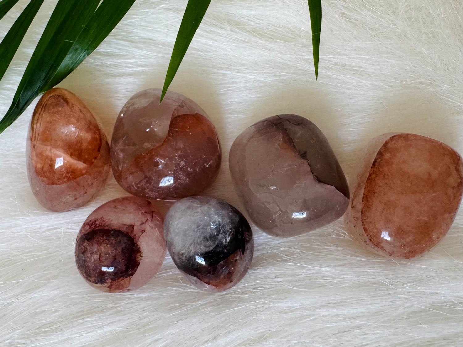 Hematoid Fire Quartz Tumbled - Moon Room Shop and Wellness
