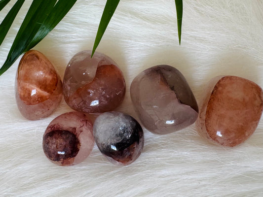 Hematoid Fire Quartz Tumbled - Moon Room Shop and Wellness