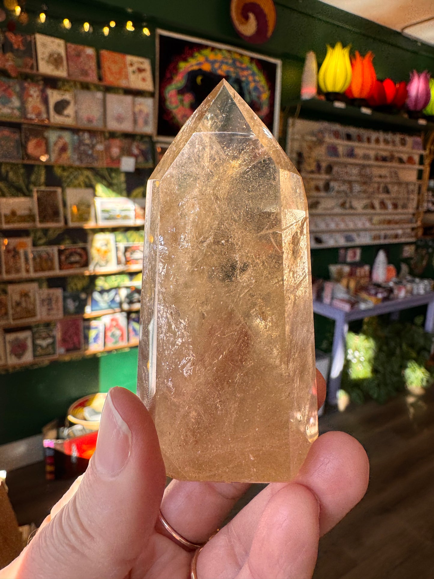 Natural Citrine Tower 143 g Aracuai, Minas Gerais, Brazil - Moon Room Shop and Wellness