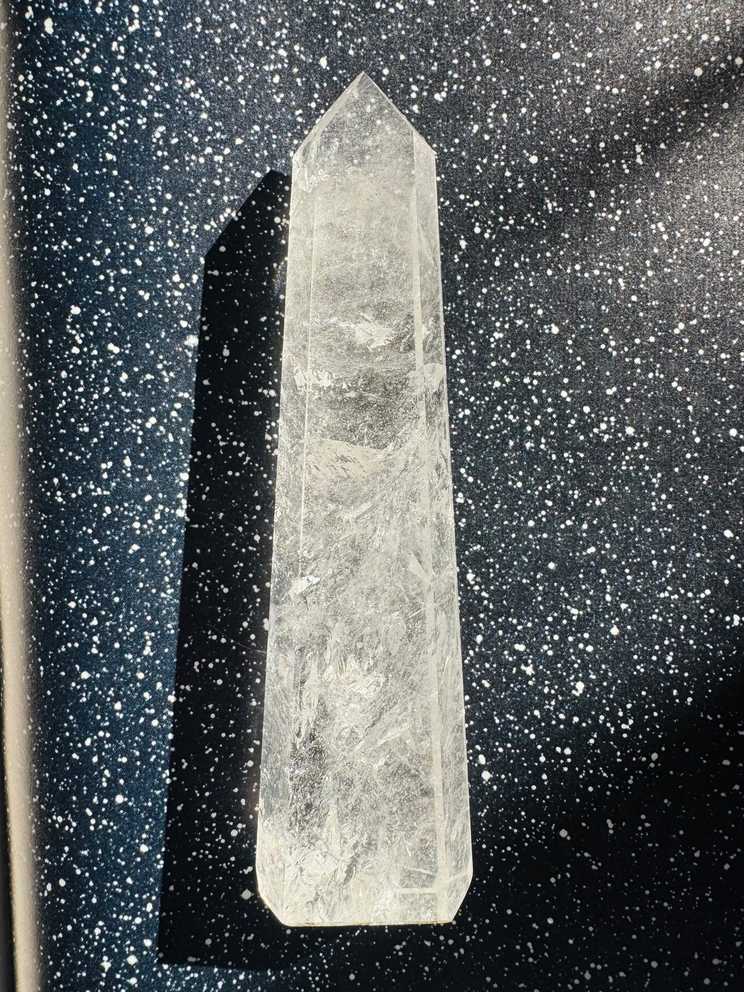 Clear Quartz Tower 374 g Brazil Beauty - Moon Room Shop and Wellness