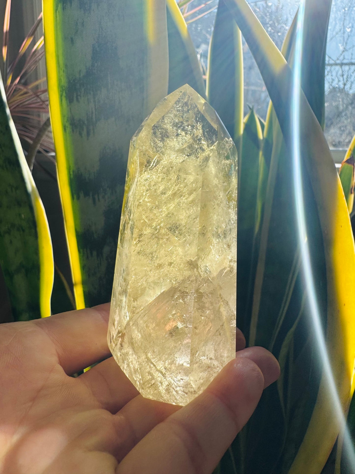 Lemon Quartz Tower 212 g  Brazil Gorgeous - Moon Room Shop and Wellness