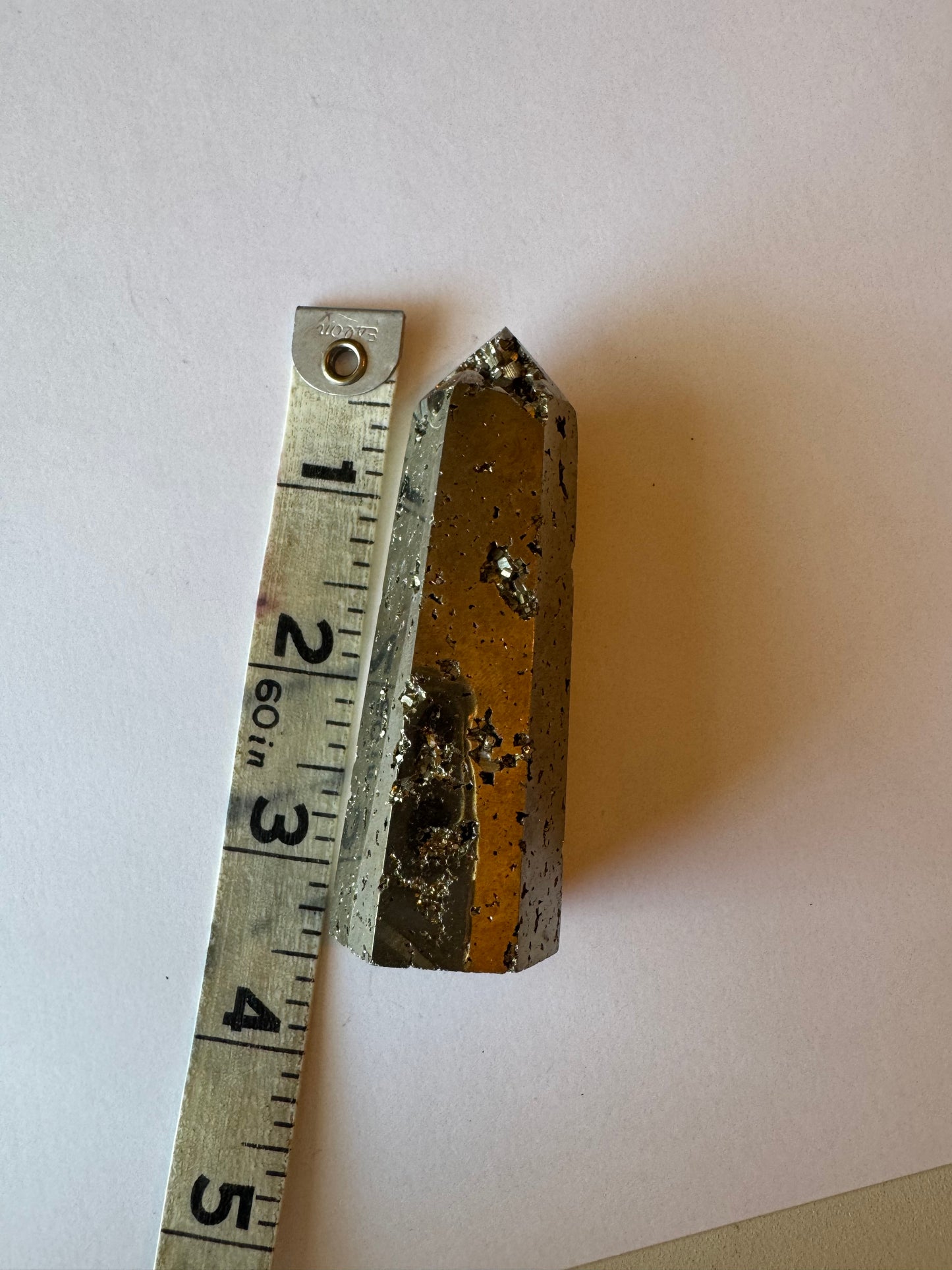 Pyrite Tower/Obelisk 139 g   Peru - Moon Room Shop and Wellness