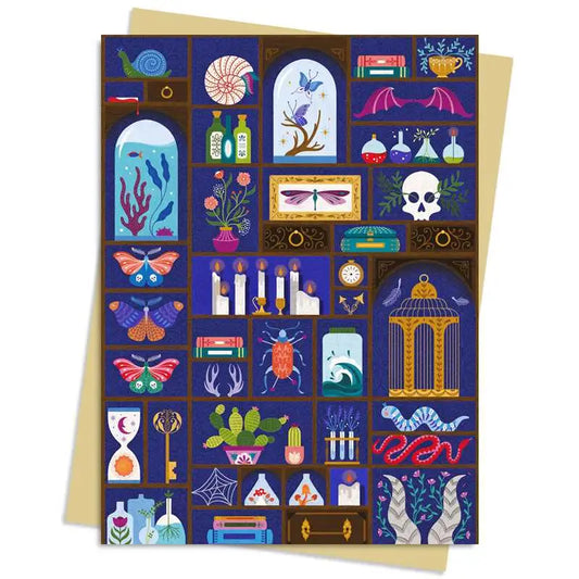 A Cabinet of Curiosities Greeting Card - Moon Room Shop and Wellness