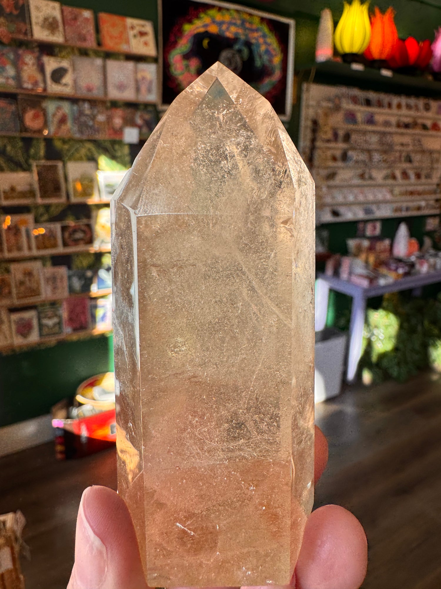 Natural Citrine Tower 183 g Aracuai, Minas Gerais, Brazil - Moon Room Shop and Wellness
