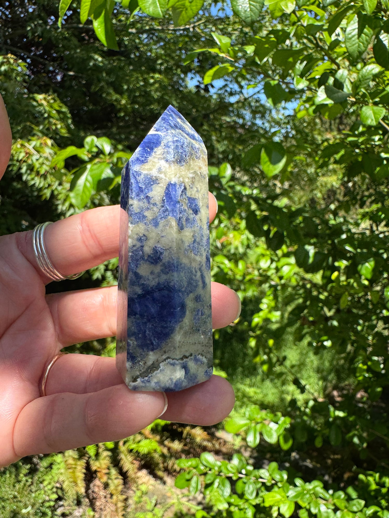 Sodalite Tower/Obelisk 86 g - Moon Room Shop and Wellness