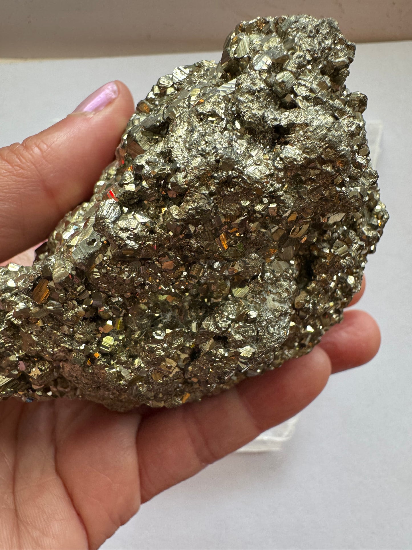 High Grade Peruvian Pyrite Cluster 1.03 lb Peru - Moon Room Shop and Wellness
