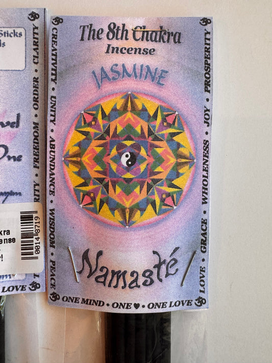 The 8th Chakra 10 Stick Incense -Jasmine- local vendor!