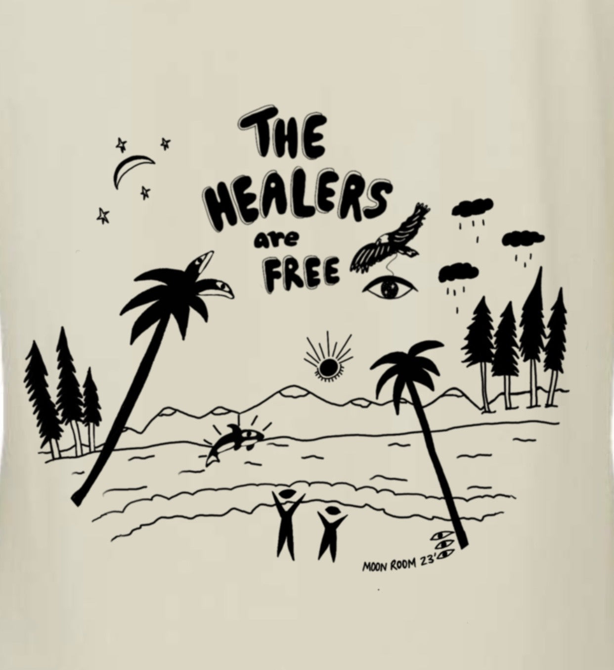 The Healers are FREE Tee by MOON ROOM Pre Order - Moon Room Shop and Wellness