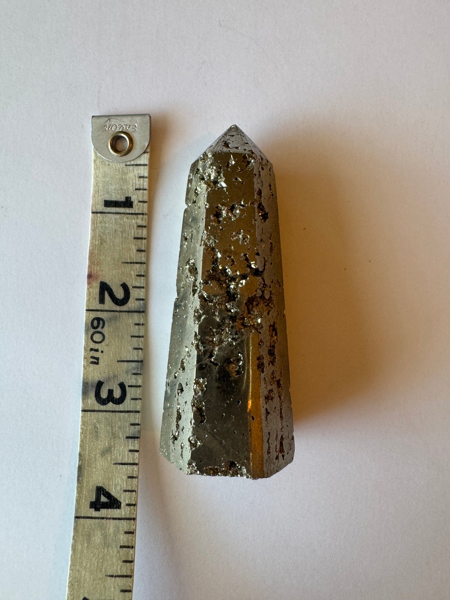 Pyrite Tower/Obelisk 131 g   Peru - Moon Room Shop and Wellness