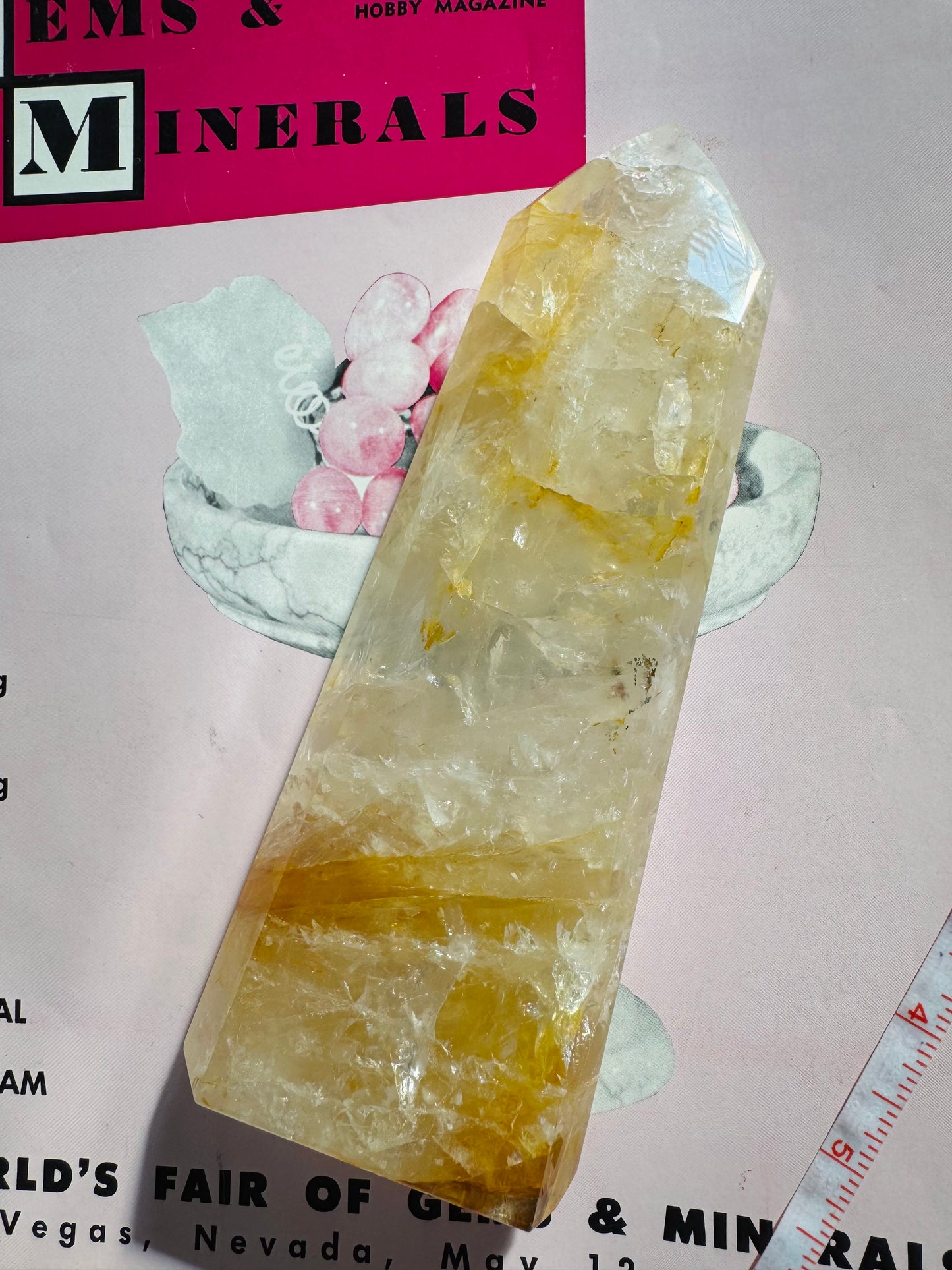 Golden Healer Quartz Tower 444 g Brazil - Divine Beauty - Moon Room Shop and Wellness