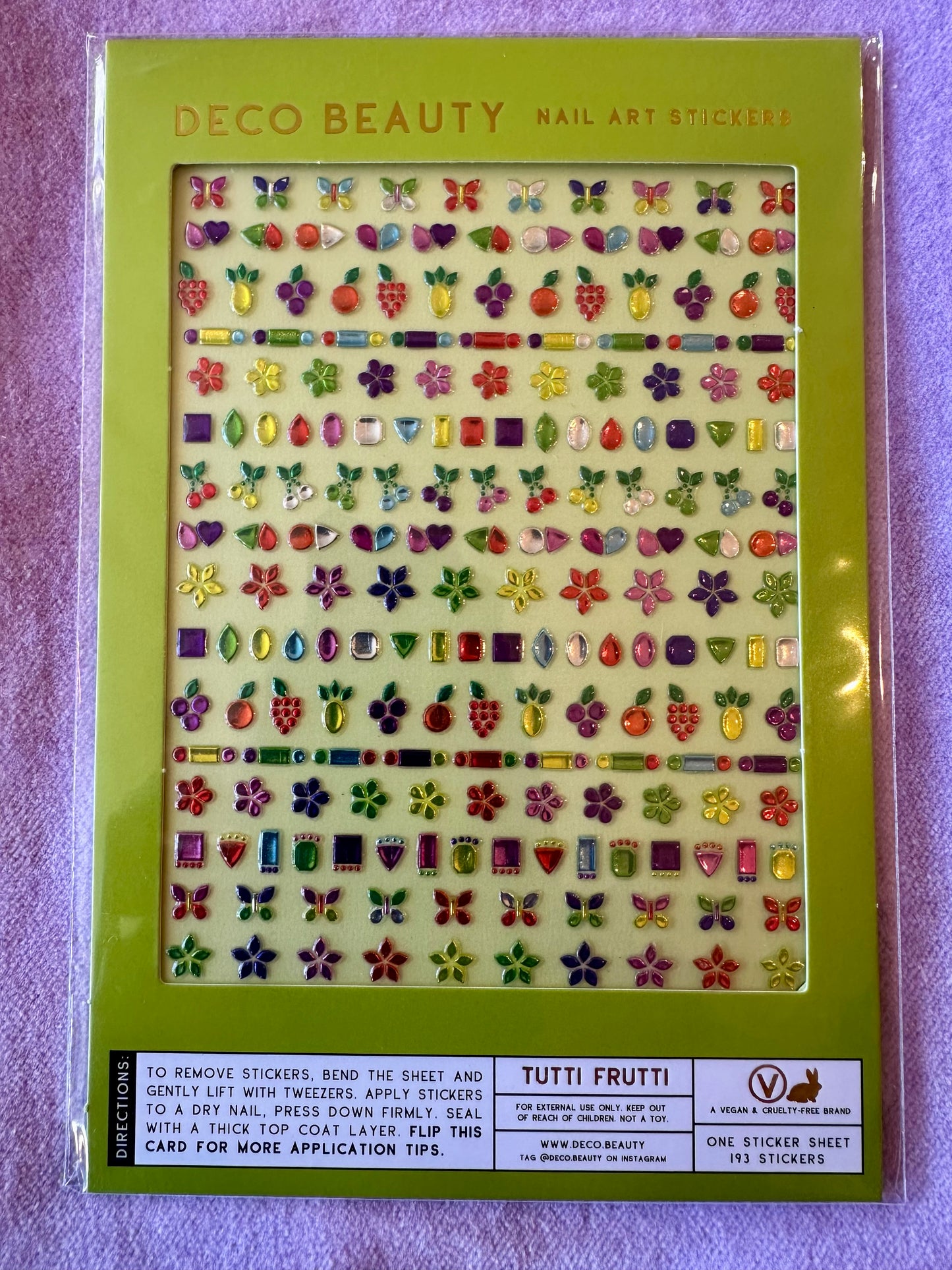 Tutti Frutti- Nail Art - Moon Room Shop and Wellness