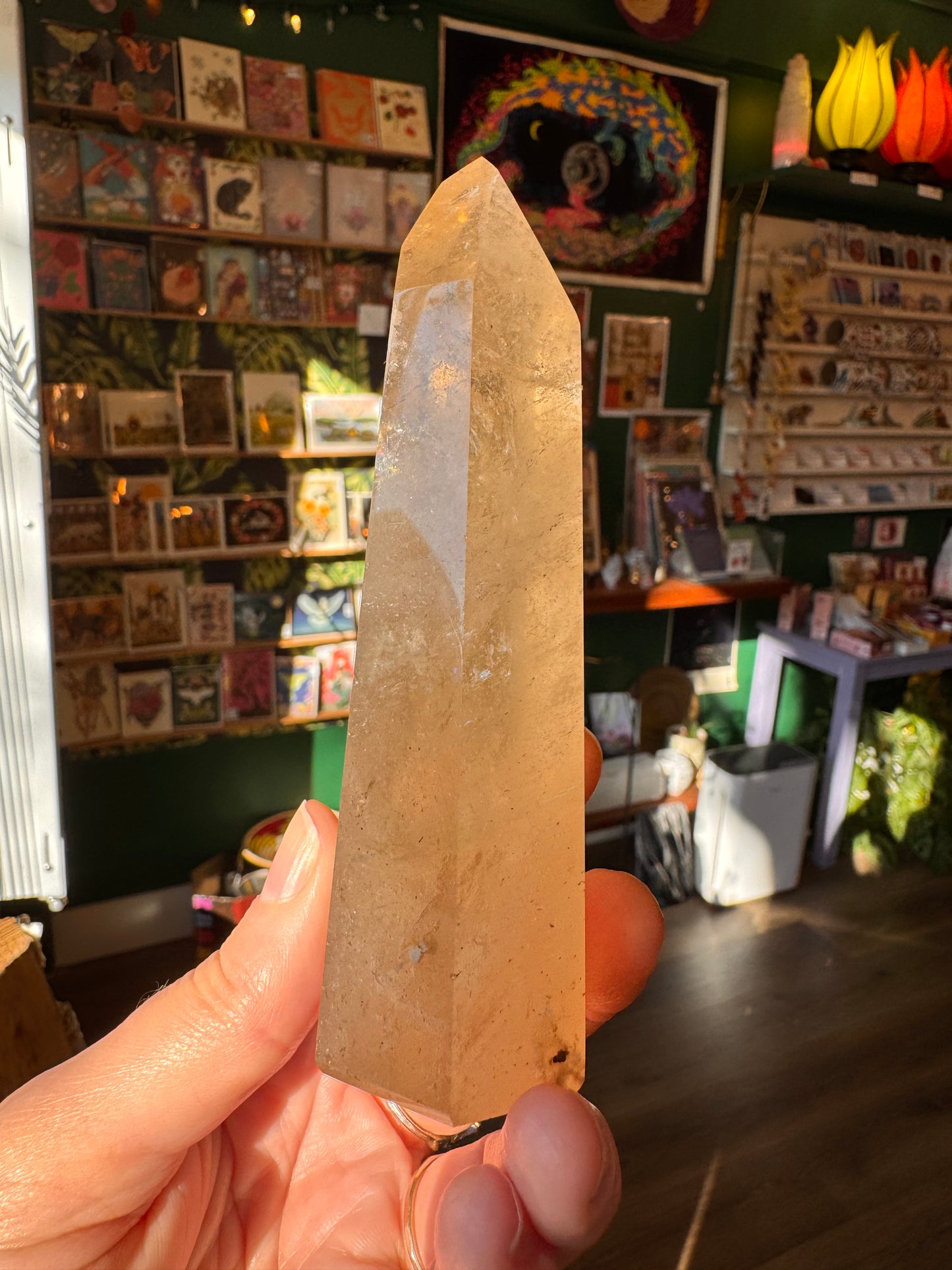Natural Citrine Tower 265 g Aracuai, Minas Gerais, Brazil - Moon Room Shop and Wellness